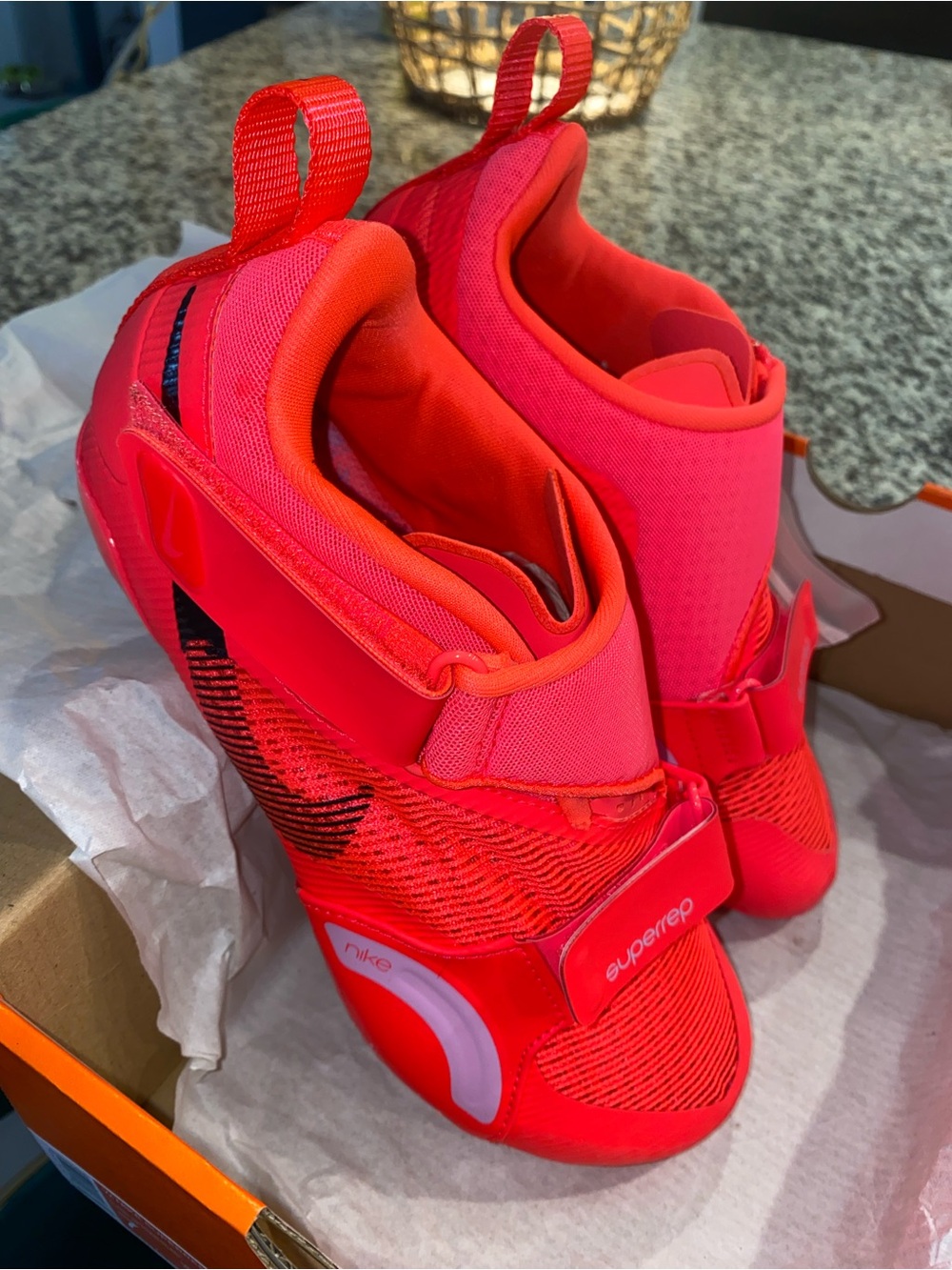 Nike Kids Bright Pink/Red SuperRep Training Sneakers